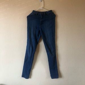 VIBRANT DARK WASH HIGH WAISTED JEANS
